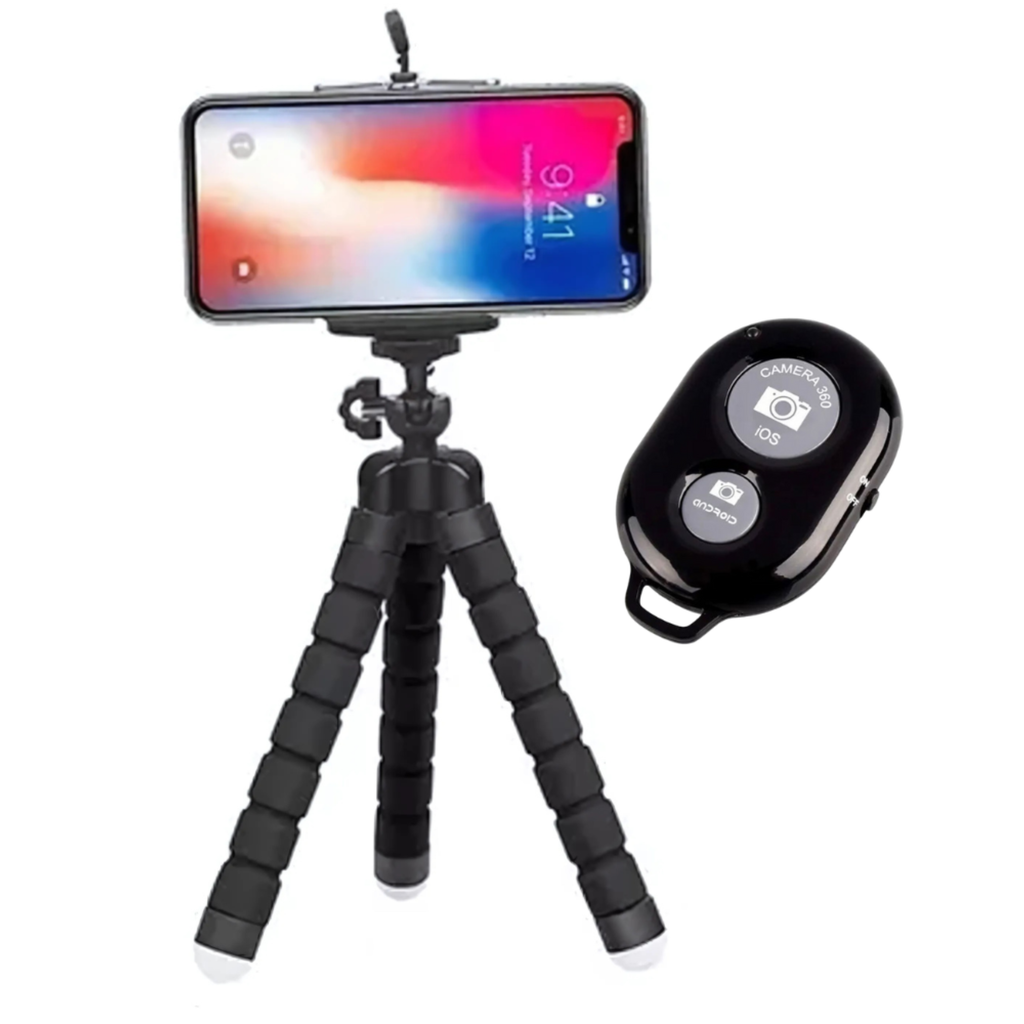 Combo Mini Tripode + Control Bluetooth